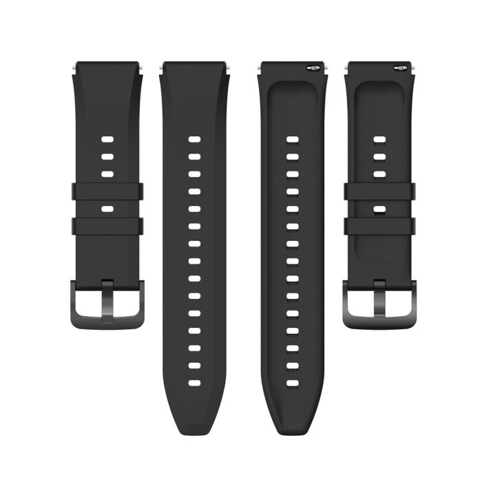 Bild 6, Silikon Armband Smartwatch (22 mm) Svart