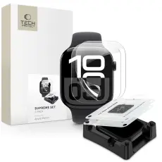 Tech-Protect Apple Watch 10 42 mm 2-PACK Sk&auml;rmskydd HydroGel Clear