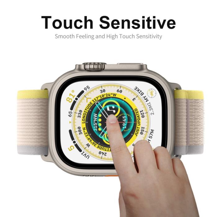 Bild 3, ENKAY Apple Watch Ultra 49 mm 2-PACK Skärmskydd Härdat Glas