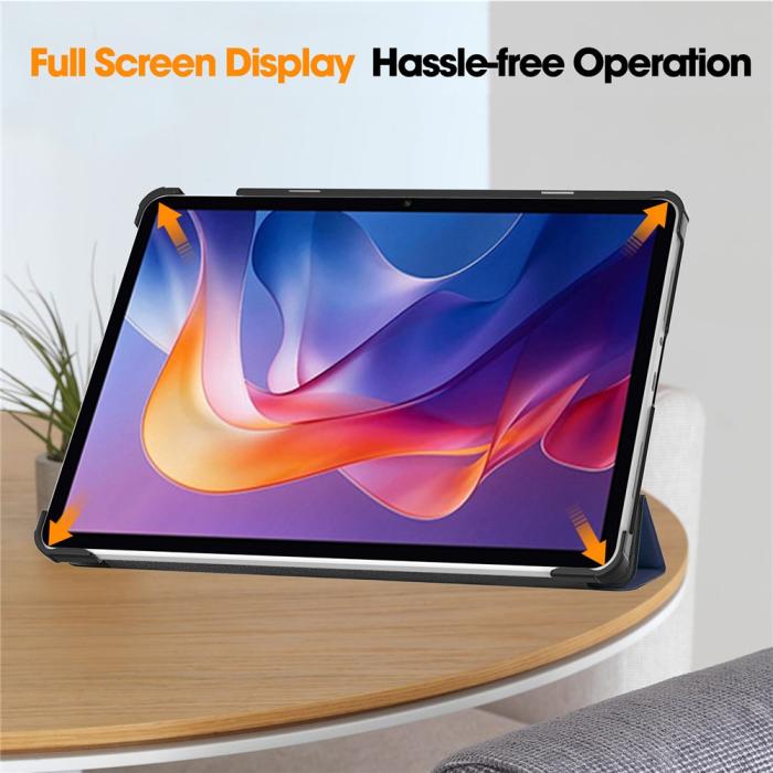 Bild 5, Xiaomi Redmi Pad 2 Fodral Tri-Fold Mörk Blå