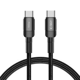 100W/5A 1m PD USB-C - USB-C Kabel UltraBoost Evo Svart