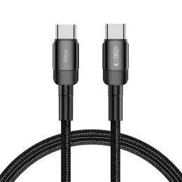 100W/5A 1m PD USB-C - USB-C Kabel UltraBoost Evo Svart