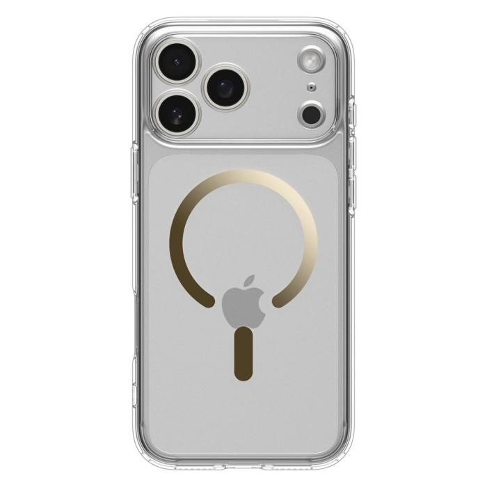 Bild 2, Spigen iPhone 17 Pro Max Skal MagSafe Ultra Hybrid Clear/Gold