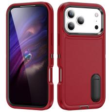 iPhone 17 Pro Max Skal Extreme Shockproof Hybrid R&ouml;d / Svart