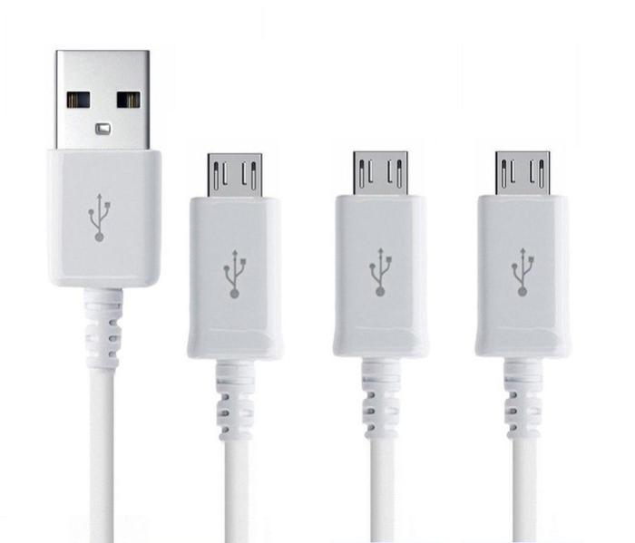 Bild 1, 3-Pack - 3 Meter Micro-USB Laddningskabel Samsung/Sony/Huawei/LG