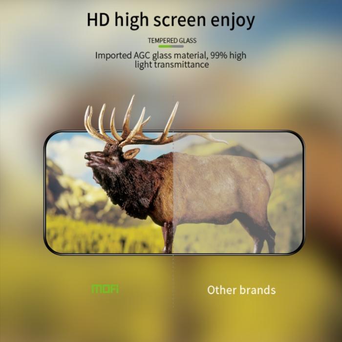 Bild 6, MOFI iPhone 14 Pro Max Skärmskydd Heltäckande Härdat Glas