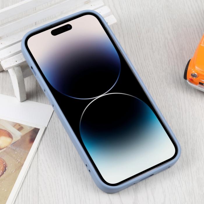 Bild 3, iPhone 15 Pro Skal MagSafe Liquid Silikon Lavendergrå