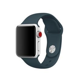 Silikon Armband Apple Watch 41/40/38 mm (S/M) - Mörk Grön