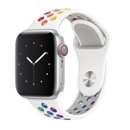 Ihåligt Silikon Armband Apple Watch 42/44/45/49 mm Pride