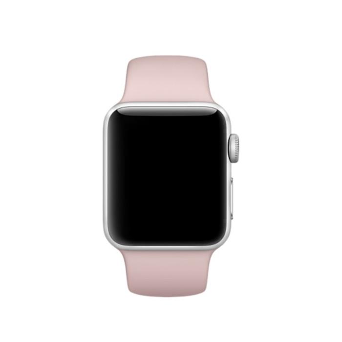 Bild 2, Silikon Armband Apple Watch 41/40/38 mm (S/M) - Ljus Rosa