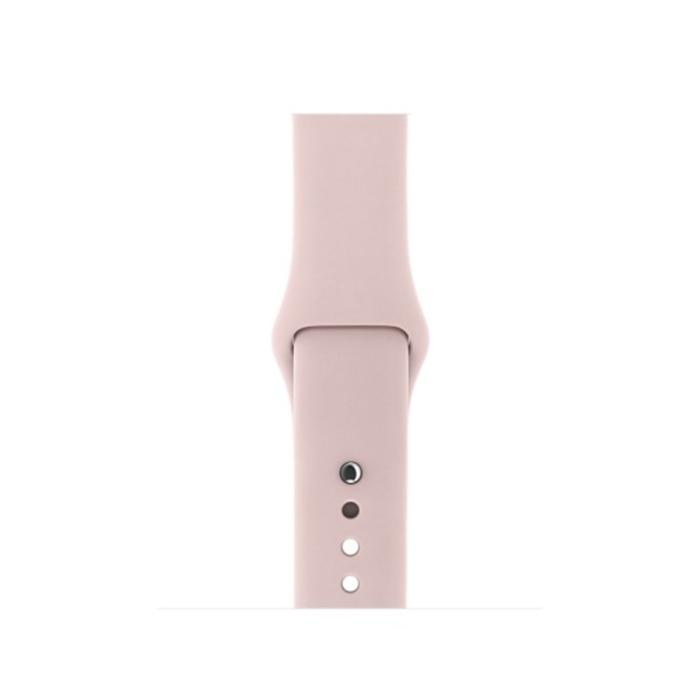 Bild 3, Silikon Armband Apple Watch 41/40/38 mm (S/M) - Ljus Rosa