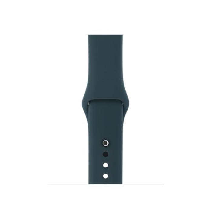 Bild 3, Silikon Armband Apple Watch 41/40/38 mm (S/M) - Mörk Grön