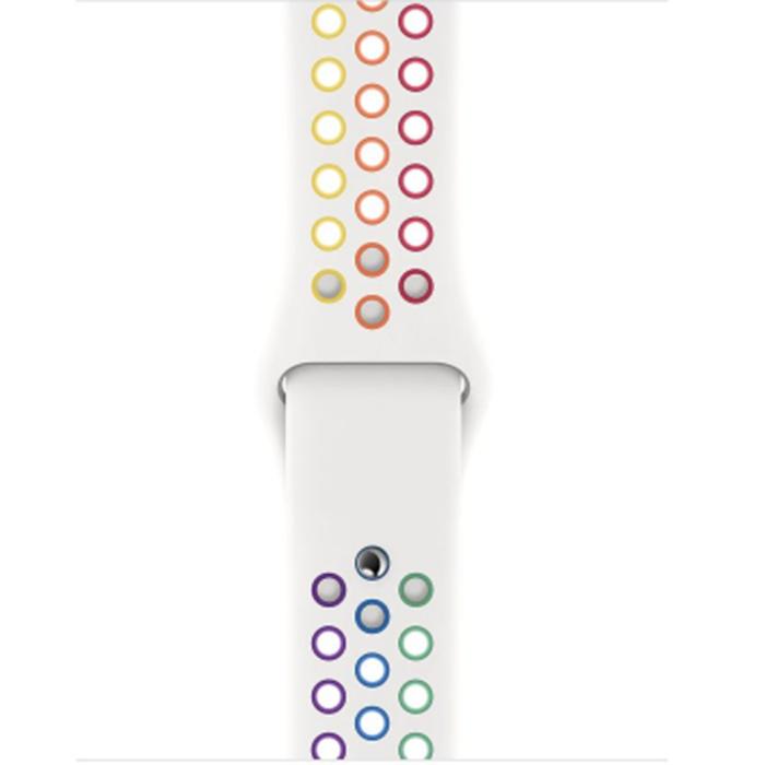 Bild 4, Ihåligt Silikon Armband Apple Watch 42/44/45/49 mm Pride