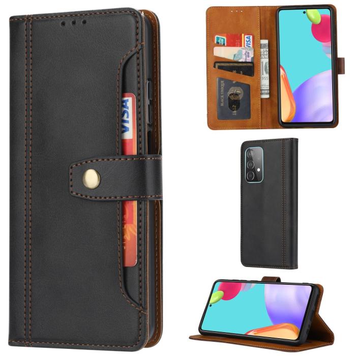 Bild 1, Samsung Galaxy A72 - Plånboksfodral - Svart