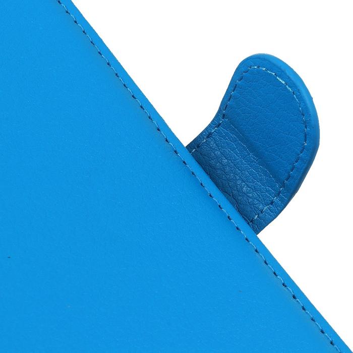 Bild 5, iPhone 11 Pro Max - Plånboksfodral Litchi - Blå