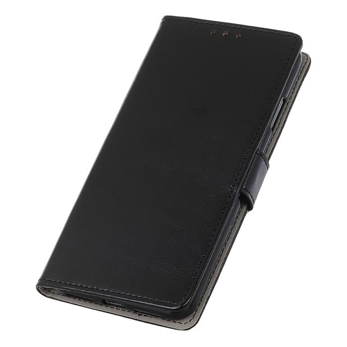 Bild 4, Xiaomi Redmi 8A - Crazy Horse Plånboksfodral - Svart