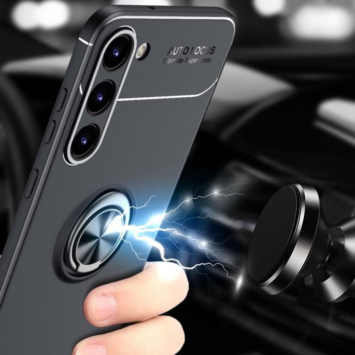 Bild 6, Samsung Galaxy S23 Skal Ring Svart/Röd