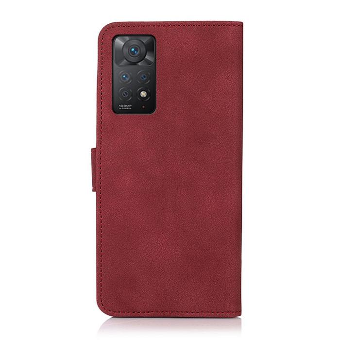 Bild 3, KHAZNEH Xiaomi Redmi Note 11 Pro 5G Fodral Retro Läder Röd