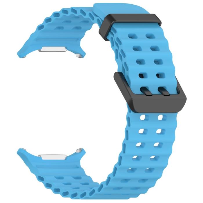 Bild 2, Galaxy Watch Ultra (2025) / 47 mm Armband Wave Design Blå
