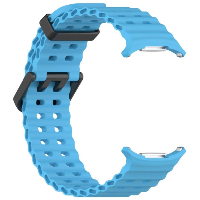 Bild 3, Galaxy Watch Ultra (2025) / 47 mm Armband Wave Design Blå