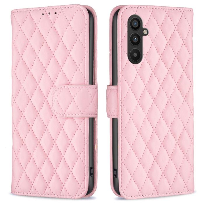 Bild 1, Samsung Galaxy A34 5G Fodral Diamond Läder Ljus Rosa