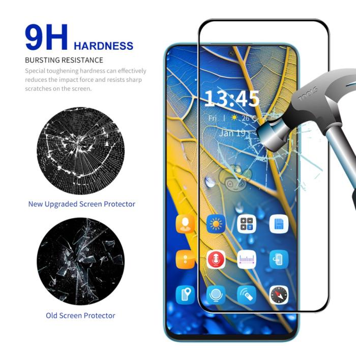 Bild 4, ENKAY Xiaomi Redmi Note 14 5G/4G Skärmskydd Härdat Glas