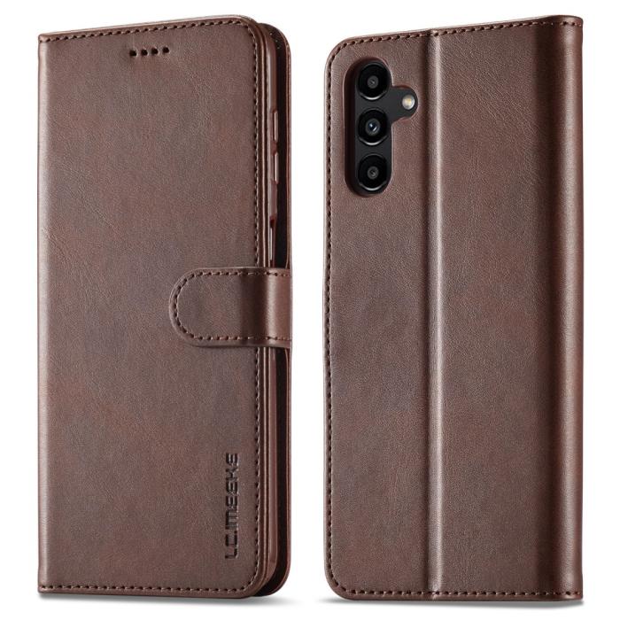 Bild 1, LC.IMEEKE Galaxy A15 4G/5G Fodral Läder Brun