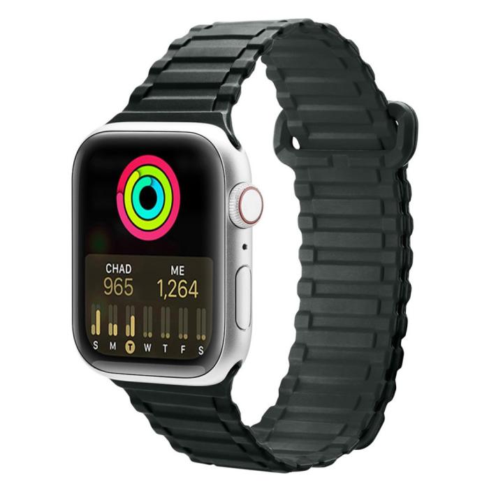 Bild 2, DUX DUCIS Apple Watch 42/44/45/49 mm Armband Magnetisk Silikon