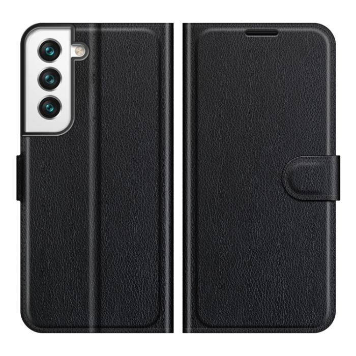 Bild 2, Samsung Galaxy S22 Fodral Litchi Textur Svart