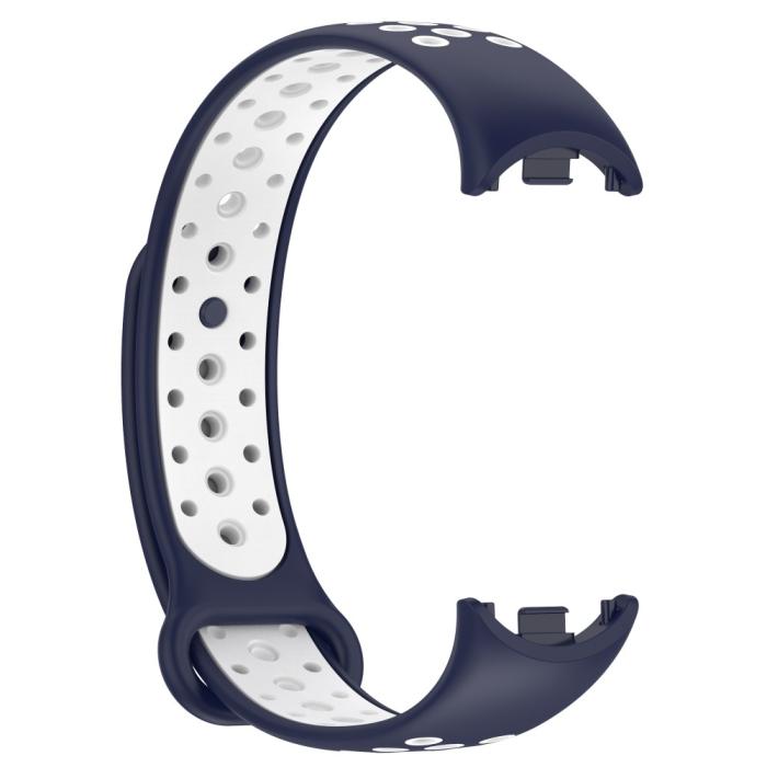 Bild 3, Xiaomi Smart Band 9/8 Träningsarmband Dual-Color Blå/Vit