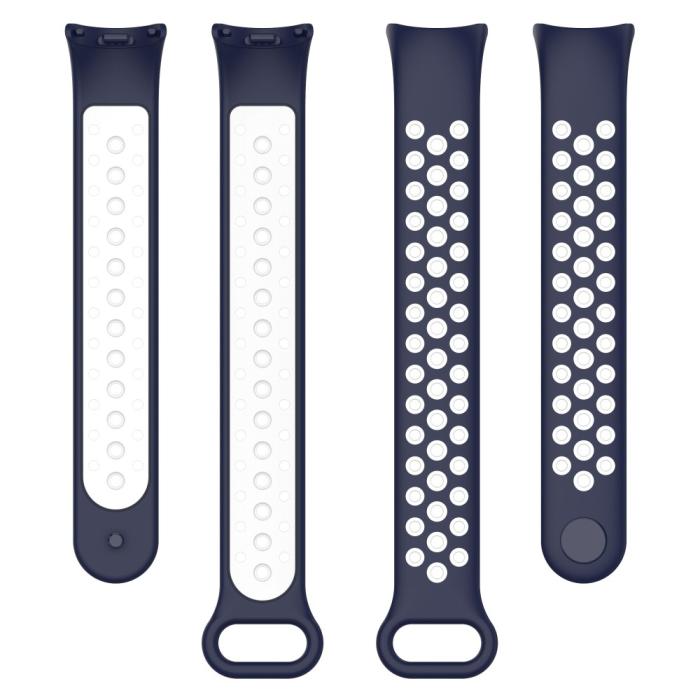 Bild 5, Xiaomi Smart Band 9/8 Träningsarmband Dual-Color Blå/Vit