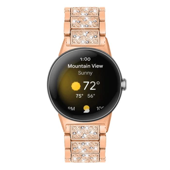 Bild 3, Rhinestone Metallarmband Google Pixel Watch / Watch 2