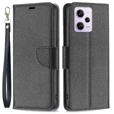 Xiaomi Redmi Note 12 Pro 5G Fodral Shark Solid L&auml;der Svart