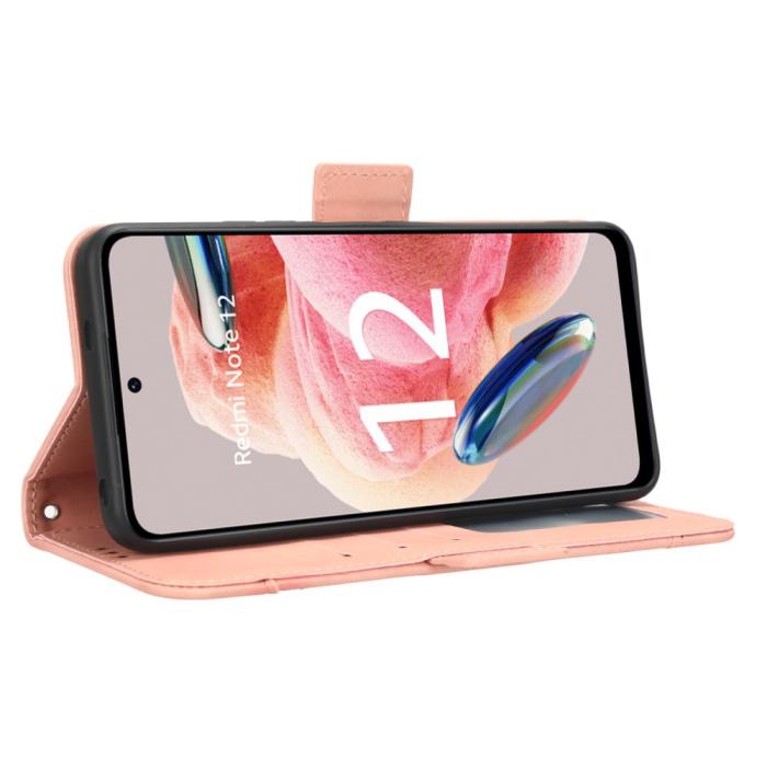 Bild 3, Xiaomi Redmi Note 12 4G Fodral Med Avtagbart Kortfodral Rosa