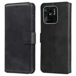 Xiaomi Redmi 10C Fodral Läder Svart
