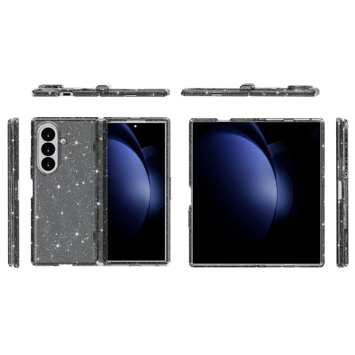 Bild 5, Samsung Galaxy Z Fold 8 Ultra Skal Glitter TPU Svart