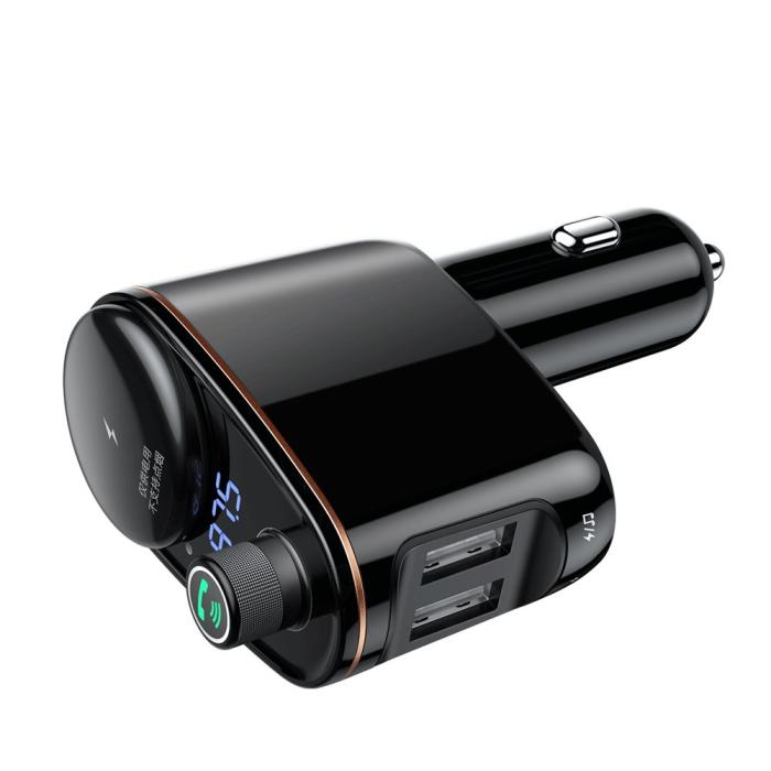 Bild 4, Baseus Bluetooth FM Sändare 2x USB 3.4A Svart