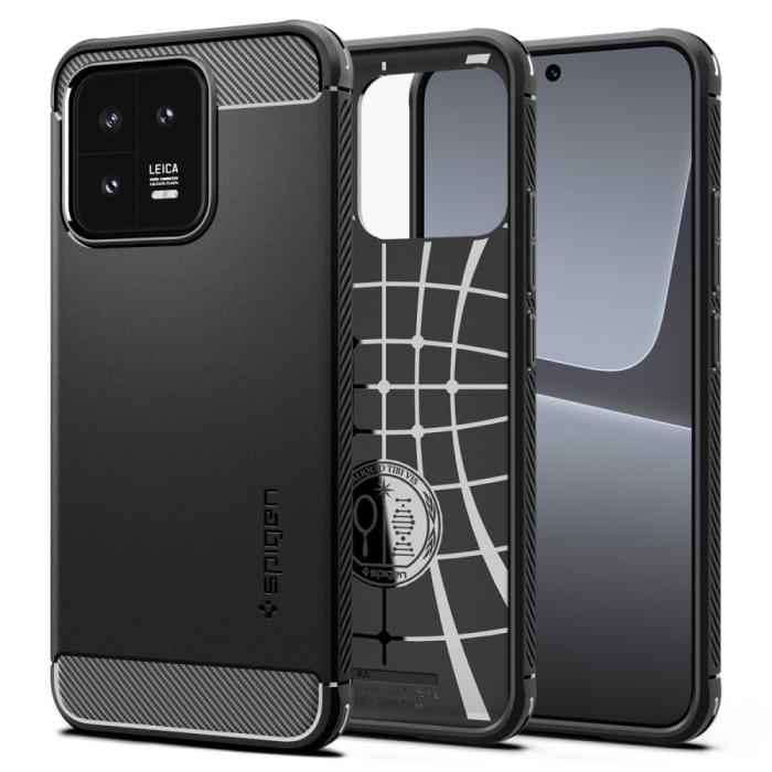 Bild 1, Spigen Xiaomi 13 Skal Rugged Armor Matt Svart