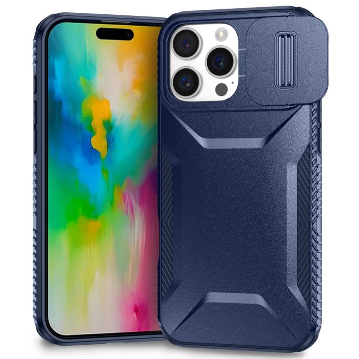 Bild 1, iPhone 16 Pro Skal CamShield Hybrid Blå