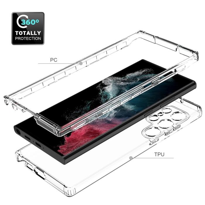 Bild 3, Samsung Galaxy S23 Ultra Skal Shockproof Hybrid Transparent