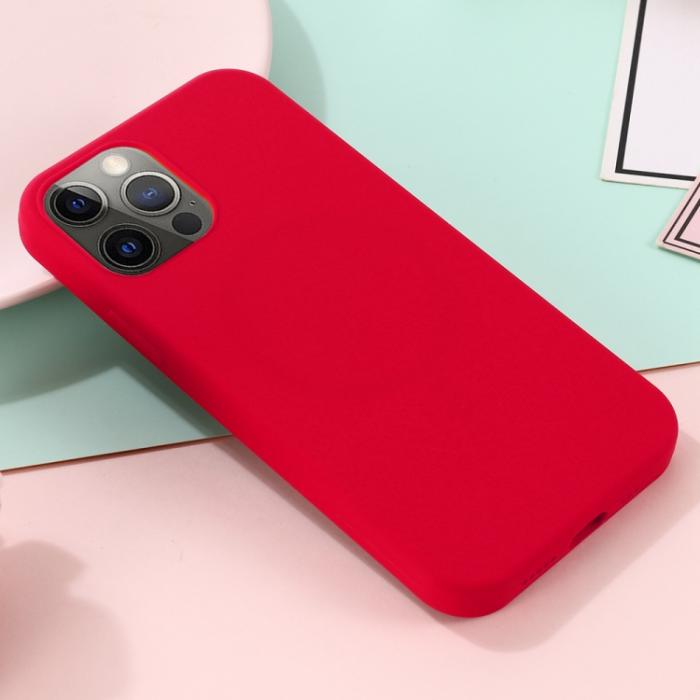 Bild 6, iPhone 15 Pro Skal MagSafe Silikon Röd