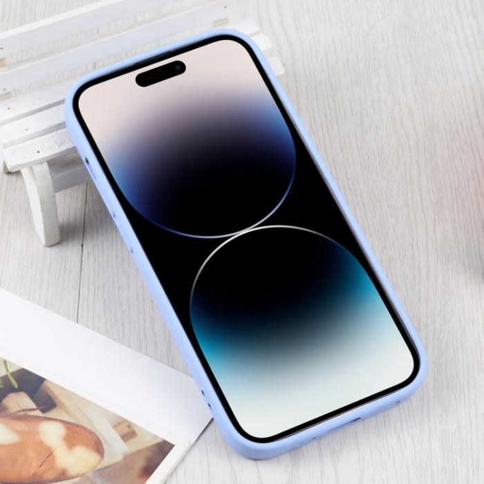 Bild 3, iPhone 15 Pro Skal MagSafe Liquid Silikon Ljus Lila
