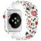 Silikon Armband Apple Watch 42/44/45/49 mm Fåglar/Blommor