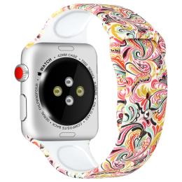 Silikon Armband Apple Watch 42/44/45/49 mm Color Pattern