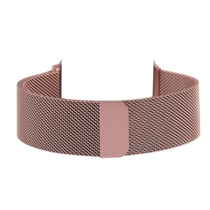 Bild 3, Milanese Loop Metall Armband Apple Watch 42/44/45/49 mm Rosa