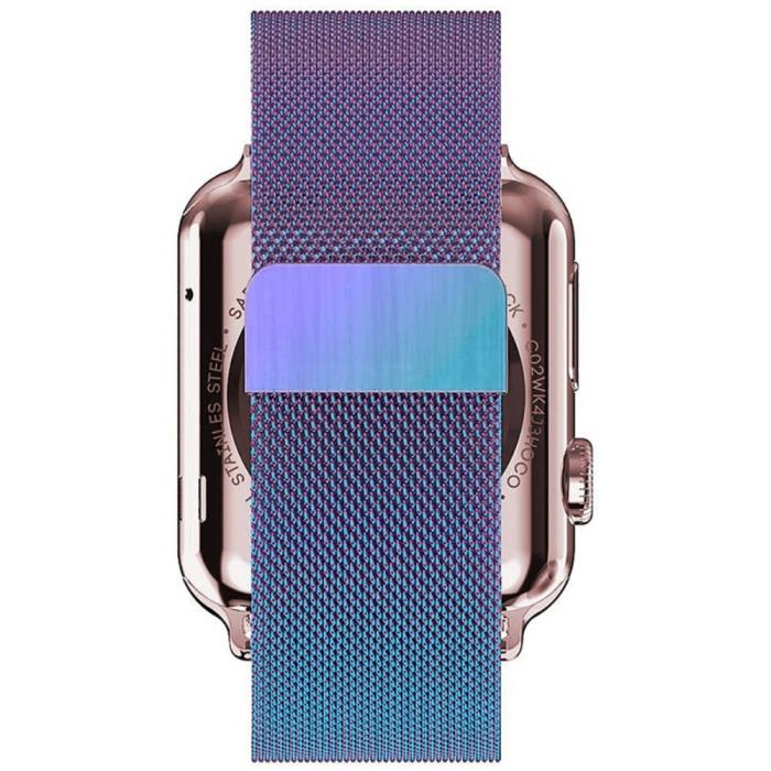Bild 4, Milanese Loop Metall Armband Apple Watch 42/44/45/49 mm Oil Fade