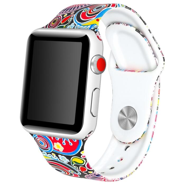 Bild 2, Silikon Armband Apple Watch 42/44/45/49 mm Hypnotic