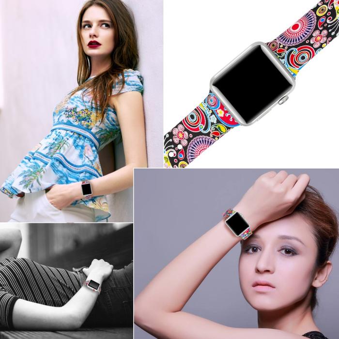 Bild 5, Silikon Armband Apple Watch 42/44/45/49 mm Hypnotic