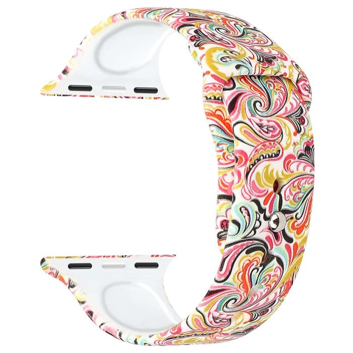 Bild 4, Silikon Armband Apple Watch 42/44/45/49 mm Color Pattern