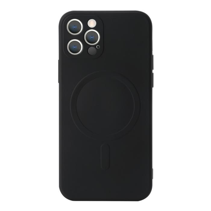 Bild 1, iPhone 12 Pro - Magnetisk MagSafe TPU Skal - Svart